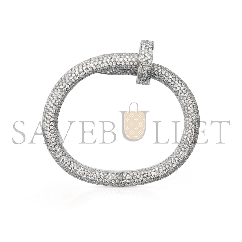 CARTIER JUSTE UN CLOU BRACELET EXTRA-LARGE MODEL PAVED REF. HP601192